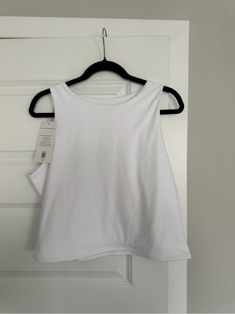 Cropped White Tank Top - Clean Minimal Style